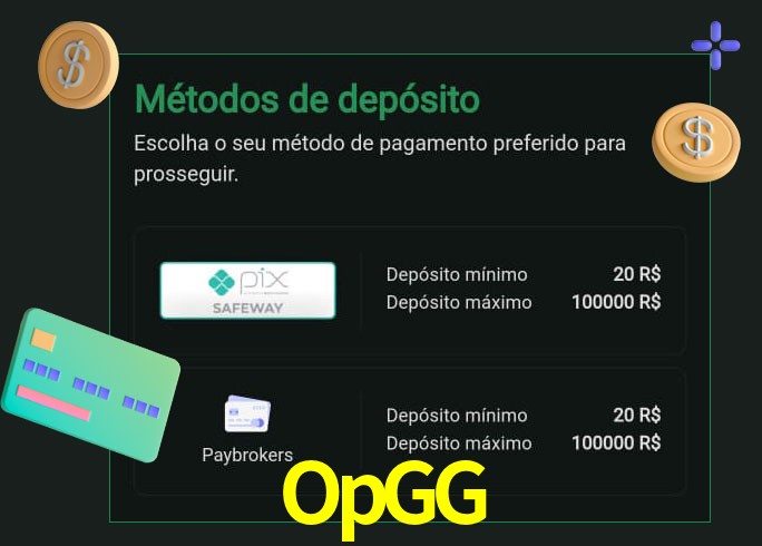 O cassino OpGG oferece uma grande variedade de métodos de pagamento